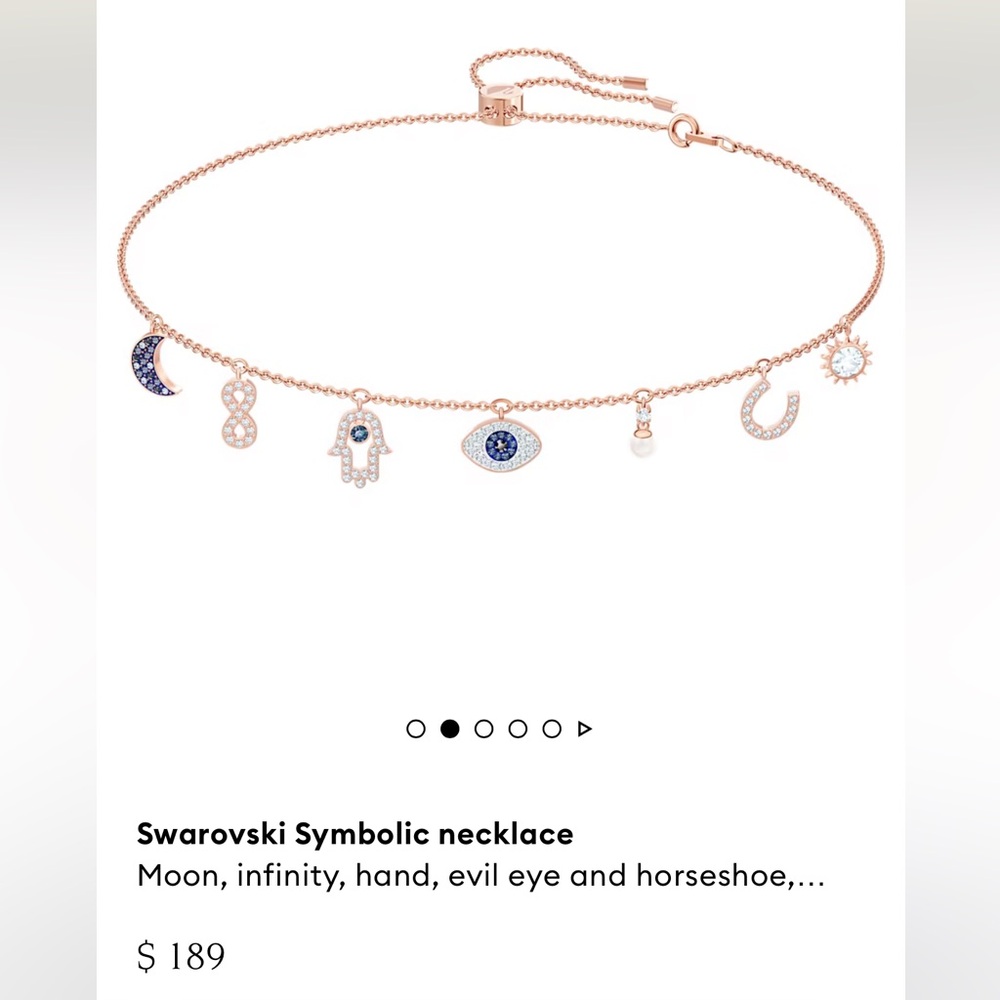 Swarovski charm necklace